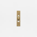 Belmont Single Sash Window Pulley Antique Brass Finish on White Background Front Facing