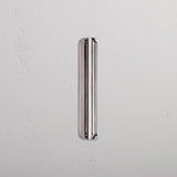 Oxford Edge Pull Handle 128mm Polished Nickel Finish on White Background Right Facing Angle 